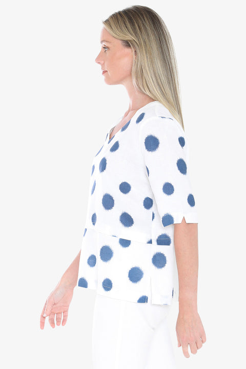 JUMP - White/Nightsky Scratch Top - 596J3187A