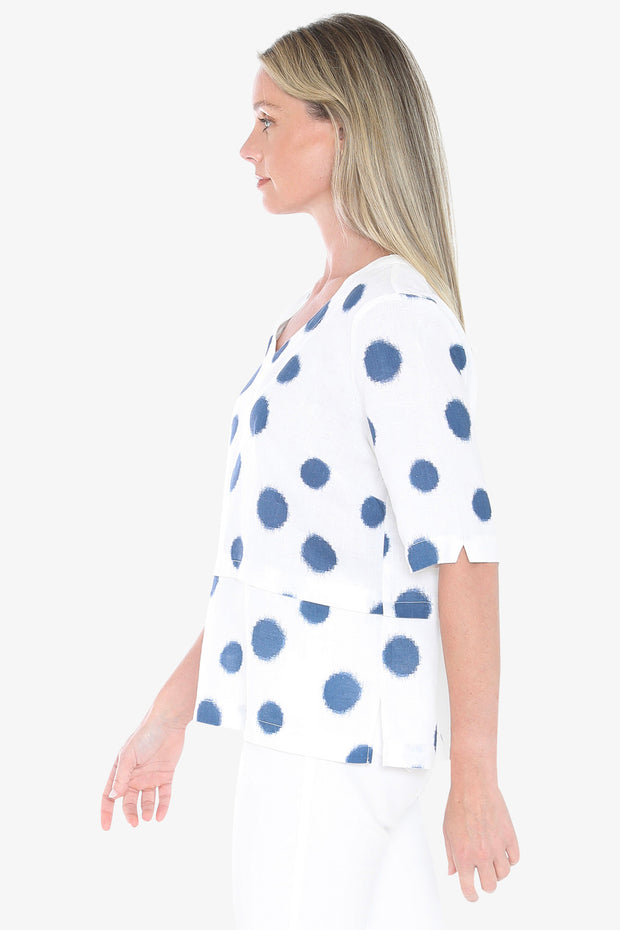 JUMP - White/Nightsky Scratch Top - 596J3187A