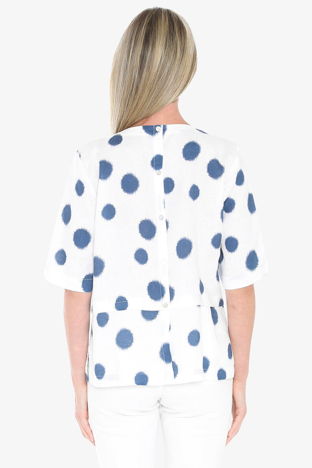 JUMP - White/Nightsky Scratch Top - 596J3187A