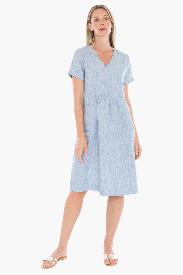 JUMP - Ocean Side Button Dress - 596J5027A