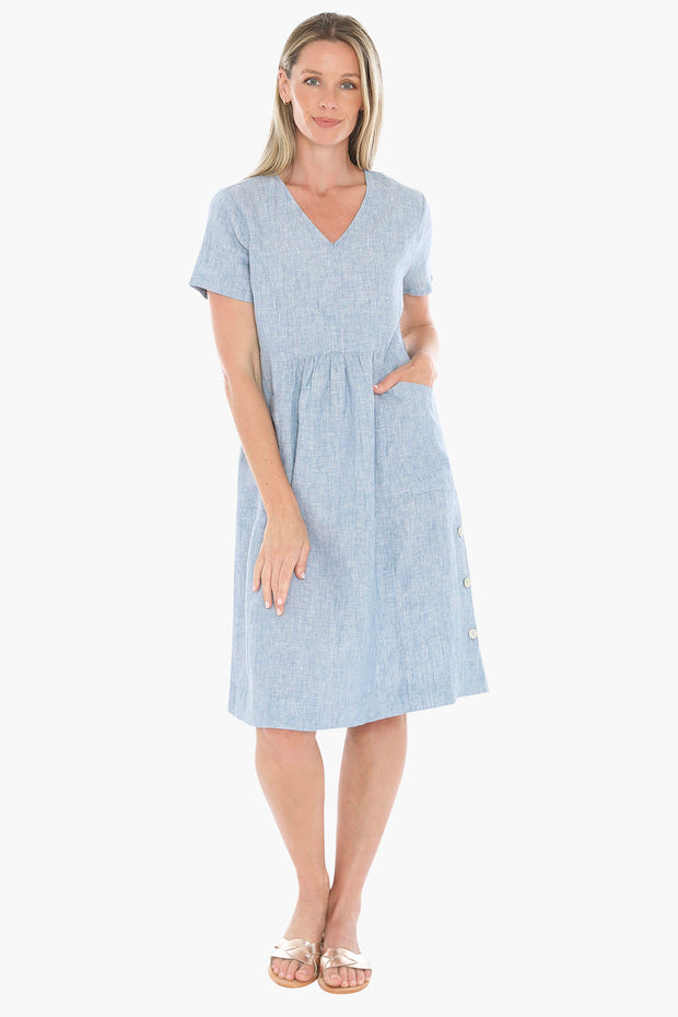 JUMP - Ocean Side Button Dress - 596J5027A
