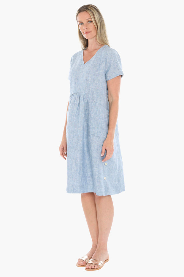 JUMP - Ocean Side Button Dress - 596J5027A