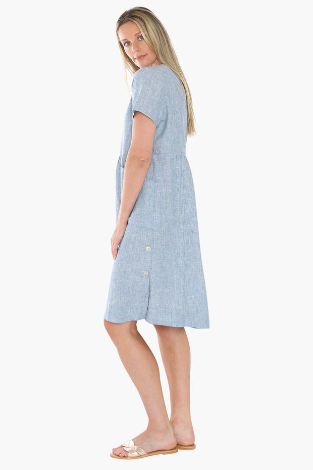 JUMP - Ocean Side Button Dress - 596J5027A