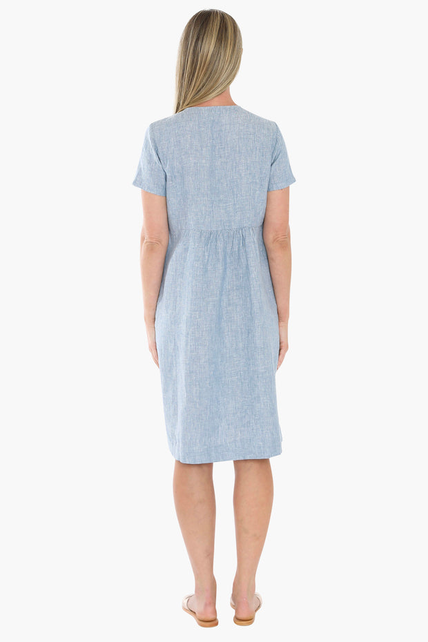 JUMP - Ocean Side Button Dress - 596J5027A