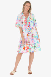 JUMP - Multi Hibiscus Haze Dress - 596J5039A