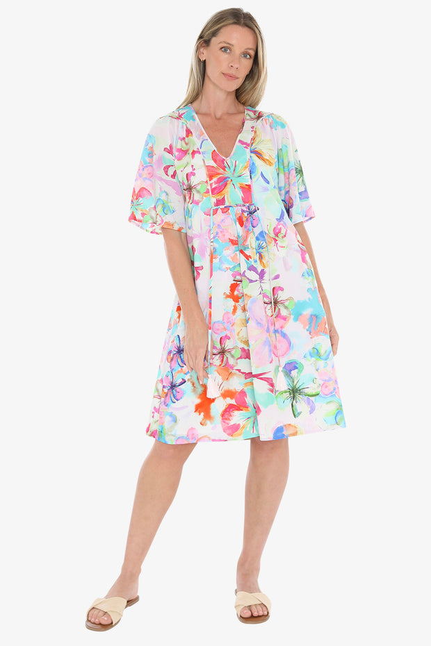 JUMP - Multi Hibiscus Haze Dress - 596J5039A