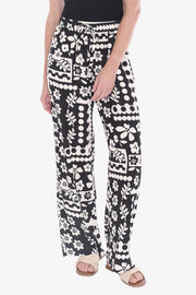 JUMP - Black/Ecru Flower Pop Pant - 596J7183A