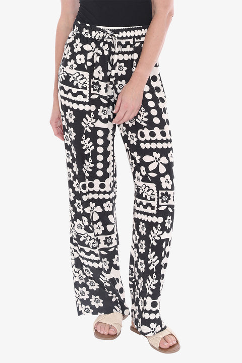 JUMP - Black/Ecru Flower Pop Pant - 596J7183A