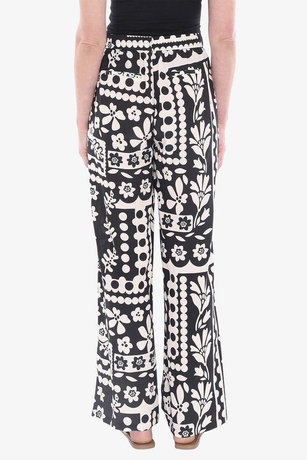 JUMP - Black/Ecru Flower Pop Pant - 596J7183A