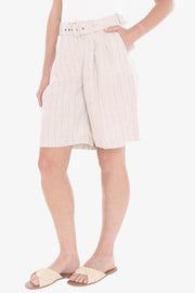 JUMP - Natural Pinstripe Short - 596J8119A