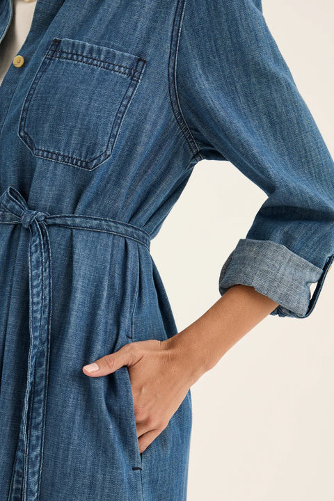 YARRA TRAIL - Chambray Citrine Dress - YTWN9611