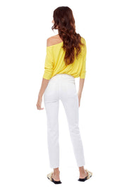 UP! PANTS -  Up! Dated Denim White -  67707
