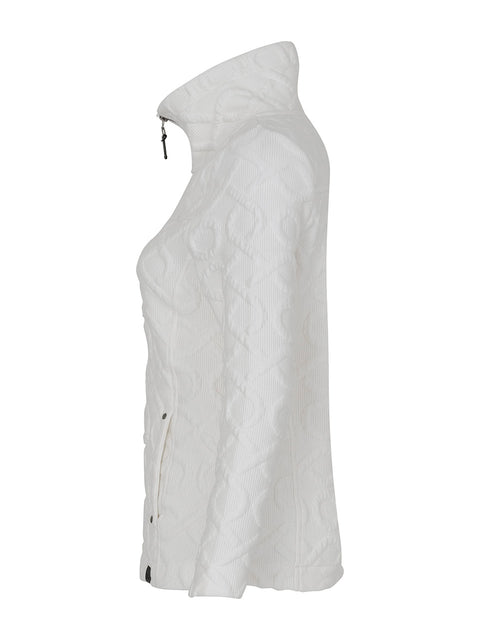 DOLCEZZA - Knit Pattern Jacket in Off White 73206