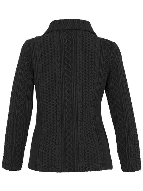 DOLCEZZA - Black Cable Knit Jacket - 74203