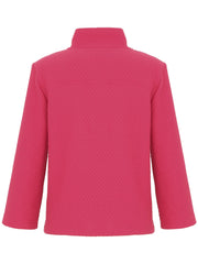 DOLCEZZA - Fuchsia Quilted Knit Jacket - 74214