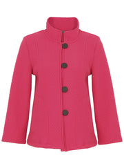 DOLCEZZA - Fuchsia Quilted Knit Jacket - 74214