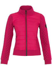 DOLCEZZA - Fuchsia Knit & Woven Jacket - 74818