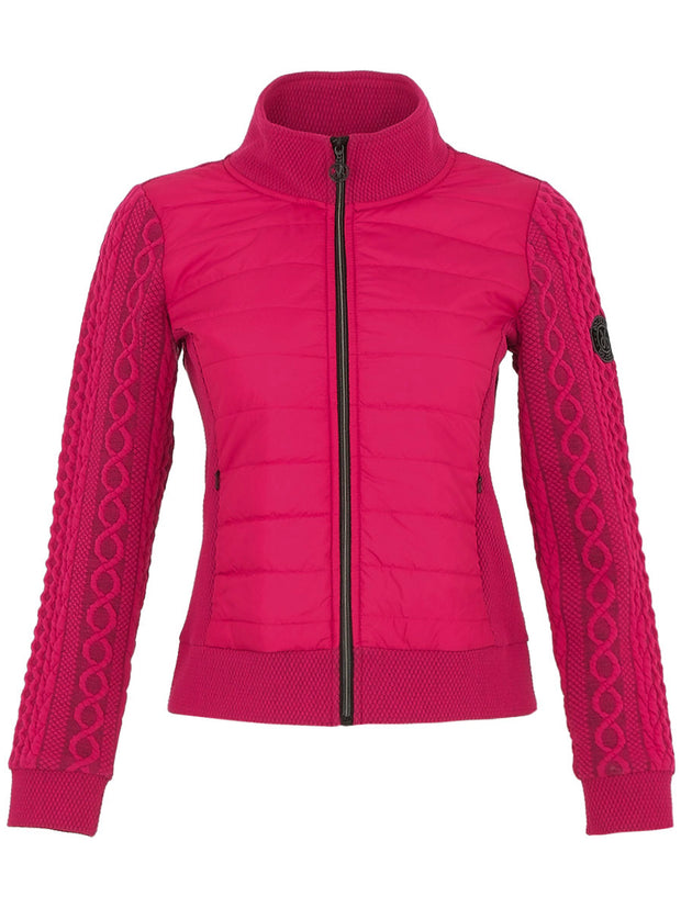 DOLCEZZA - Fuchsia Knit & Woven Jacket - 74818