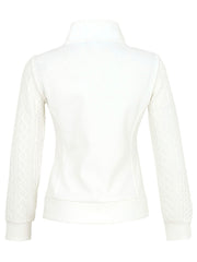 DOLCEZZA - Off White Knit & Woven Jacket - 74818