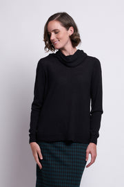 FOIL - Curve the Well Sweater in Black - 7563