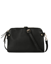 URBAN STATUS - Black/Gold Parma Crossbody - 20850