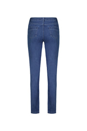 VASSALLI - Blue Denim Slim Leg Full Length Jean - 9901