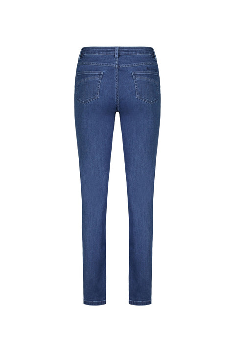 VASSALLI - Blue Denim Slim Leg Full Length Jean - 9901