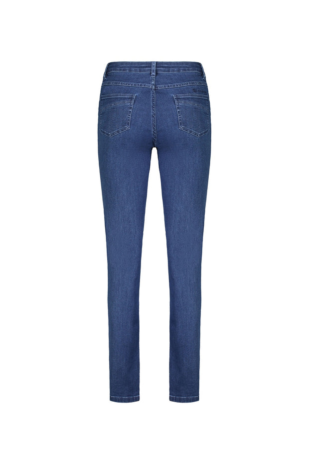 VASSALLI - Blue Denim Slim Leg Full Length Jean - 9901