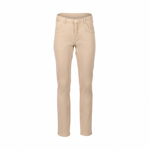 VASSALLI - Oat Denim Slim Leg Full Length Jean - 9901