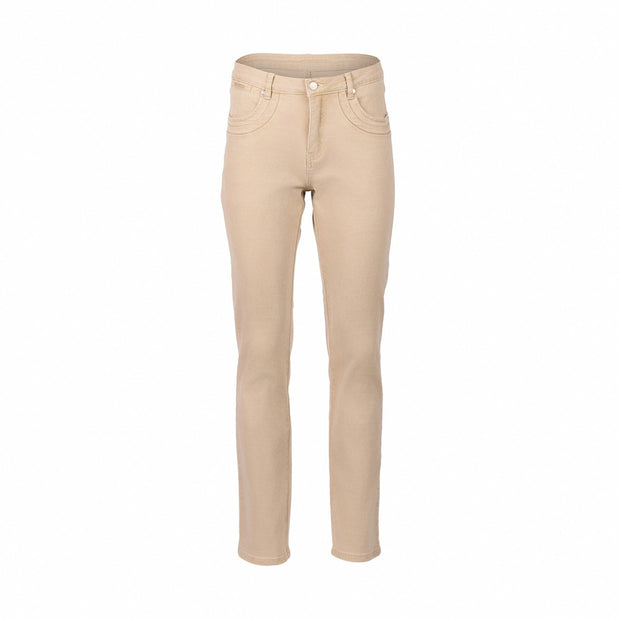 VASSALLI - Oat Denim Slim Leg Full Length Jean - 9901