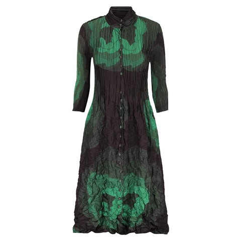 ALQUEMA - Forest Rose Nehru Coat Dress - ACC308
