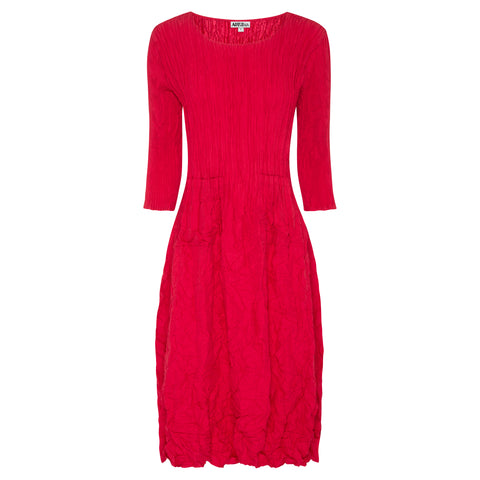 ALQUEMA - Raspberry 3/4 Sleeve Smash Pocket Dress - ADC544