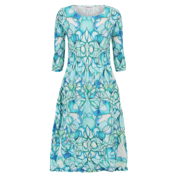 ALQUEMA - Seaglass 3/4 Sleeve Smash Pocket Dress - ADC544
