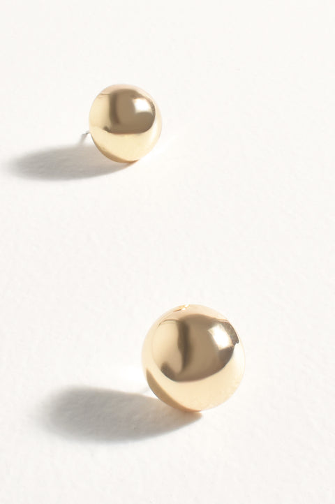 ADORNE - Gold Mini Dome Earrings - AED4068GOLD