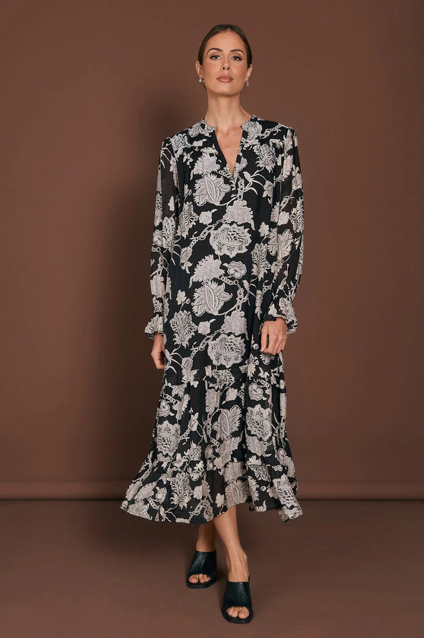 ADORNE - Frances Floral Long Sleeve Dress - AJD1643