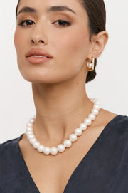 ADORNE - Chunky Faux Pearl Necklace - AND2585CREA