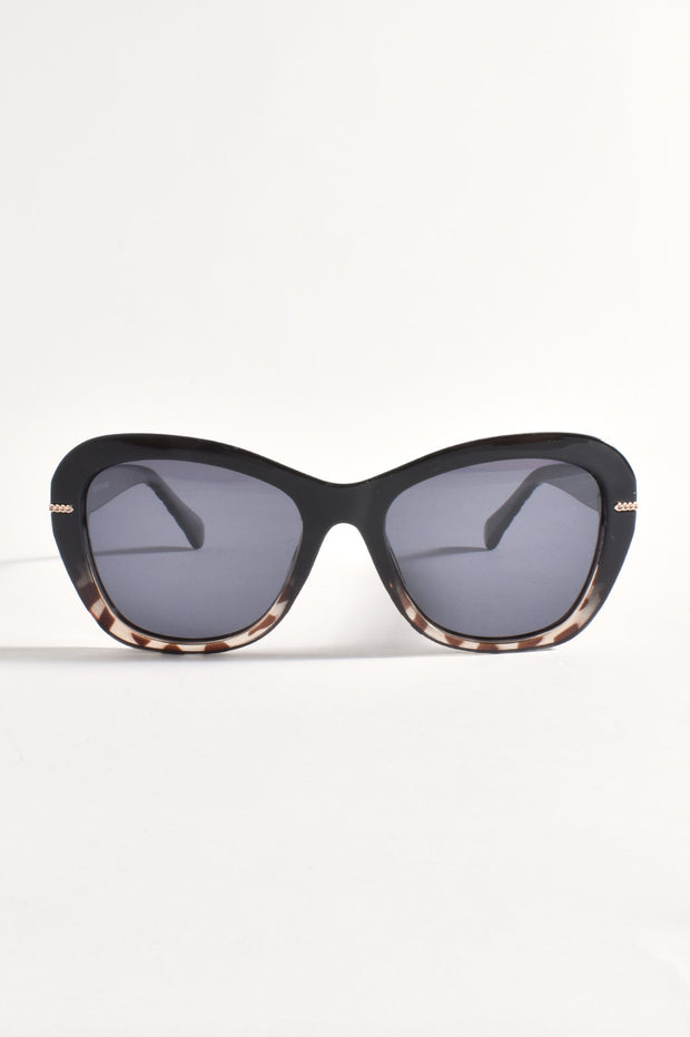 ADORNE - Rozelle Sunglasses (Black/Tortoiseshell) - AUL6346BLACTORT