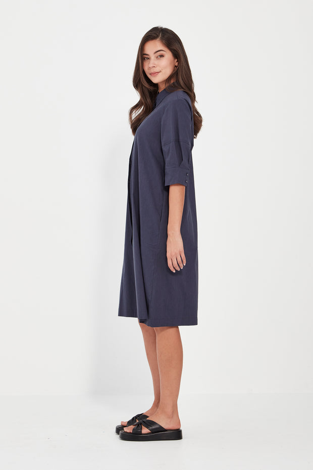 VERGE - Denim Marle Acrobat Nori Dress - 9922LW