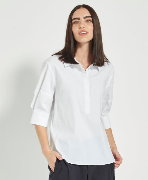 VERGE - White Acrobat Nori Top - 9746LW