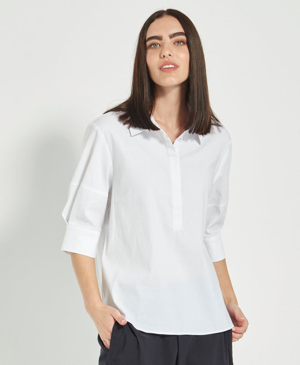 VERGE - White Acrobat Nori Top - 9746LW