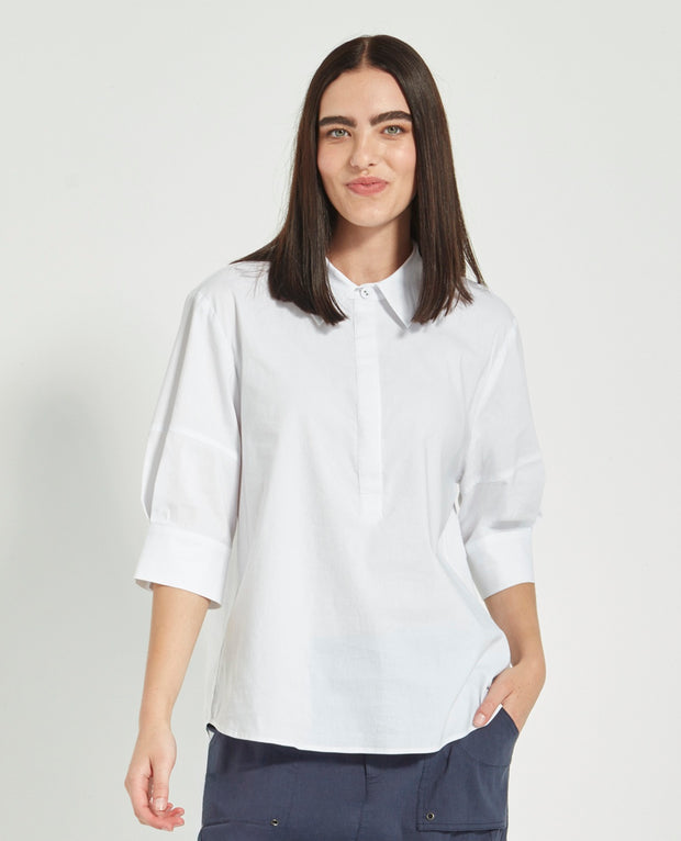 VERGE - White Acrobat Nori Top - 9746LW