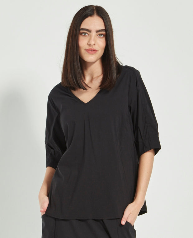 VERGE - Black Acrobat Rumour Top - 9899LW