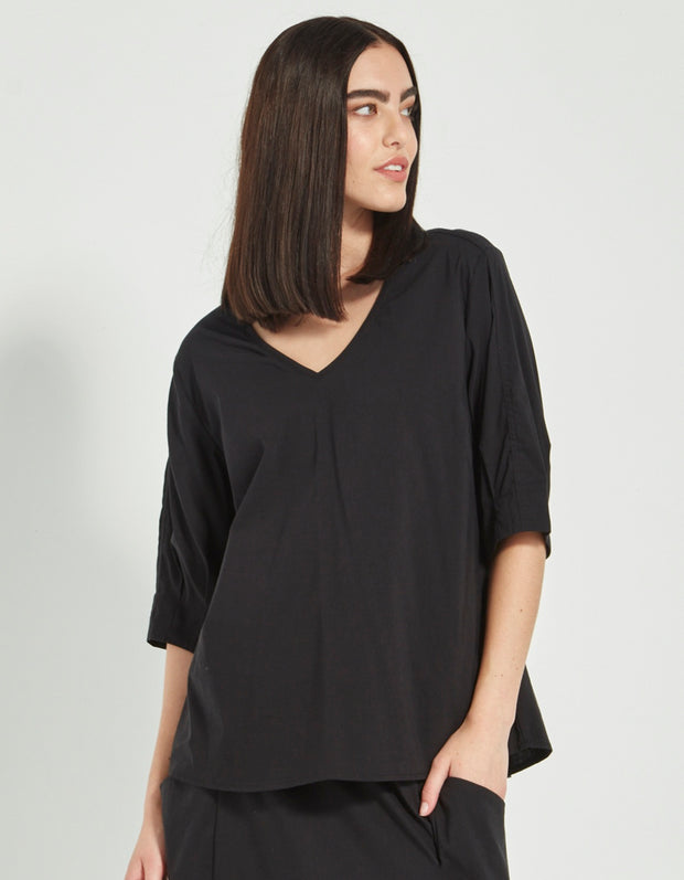 VERGE - Black Acrobat Rumour Top - 9899LW