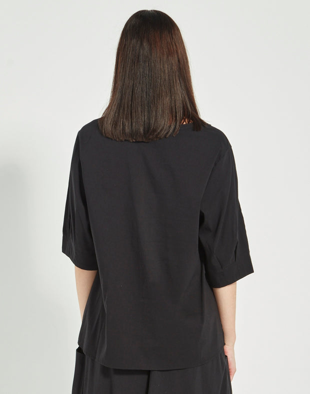 VERGE - Black Acrobat Rumour Top - 9899LW