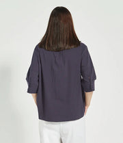 VERGE - Denim Marle Acrobat Nori Top - 9746LW