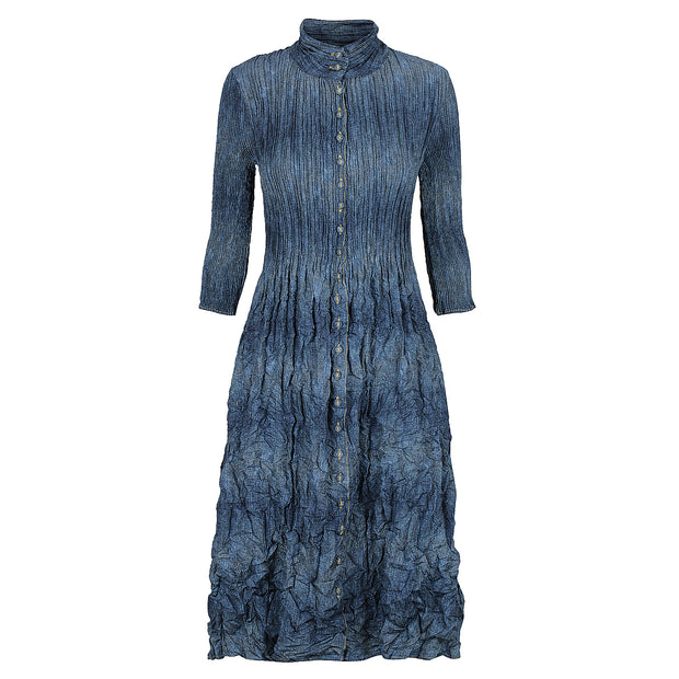 ALQUEMA - Denim Nehru Coat Dress - ACC308