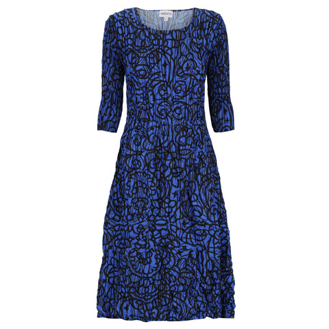 ALQUEMA - Lapis Gems 3/4 Sleeve Smash Pocket Dress - ADC544