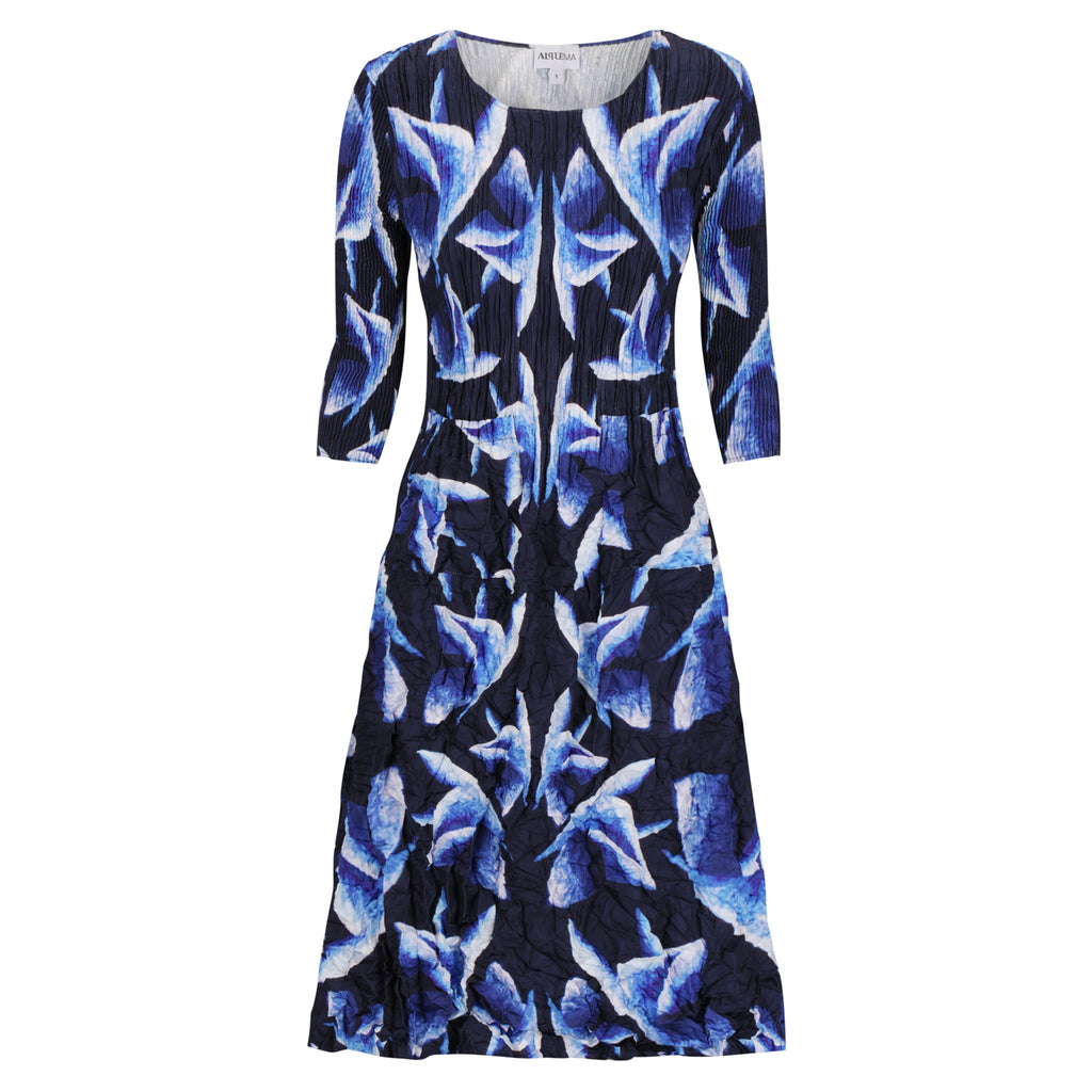 アパルトモン PLUSD'UNEMARQUE プルドゥマルク DRESS Zapaka Women Grey Blue Prom Dress A-line V-neck Grey Blue