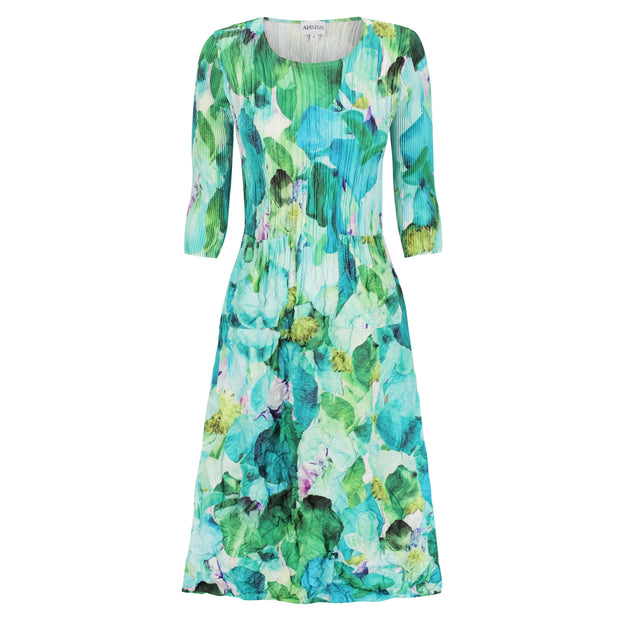 ALQUEMA - Garden Sweet Pea 3/4 Sleeve Smash Pocket Dress - ADC544