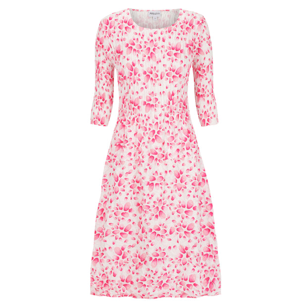 ALQUEMA - Pink Petals 3/4 Sleeve Smash Pocket Dress - ADC544